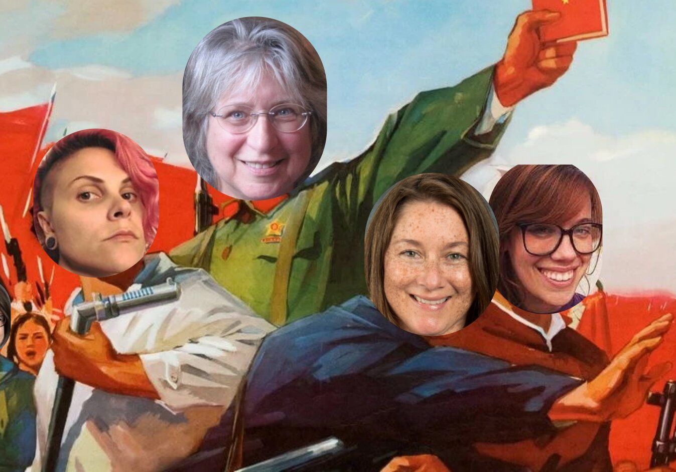 Montana educators are ready for racialized struggle sessions. Pictured: Brianne Logan, Rebecca Carson, Celia Winkler, Kate Naughter, Olivia DeJohn.