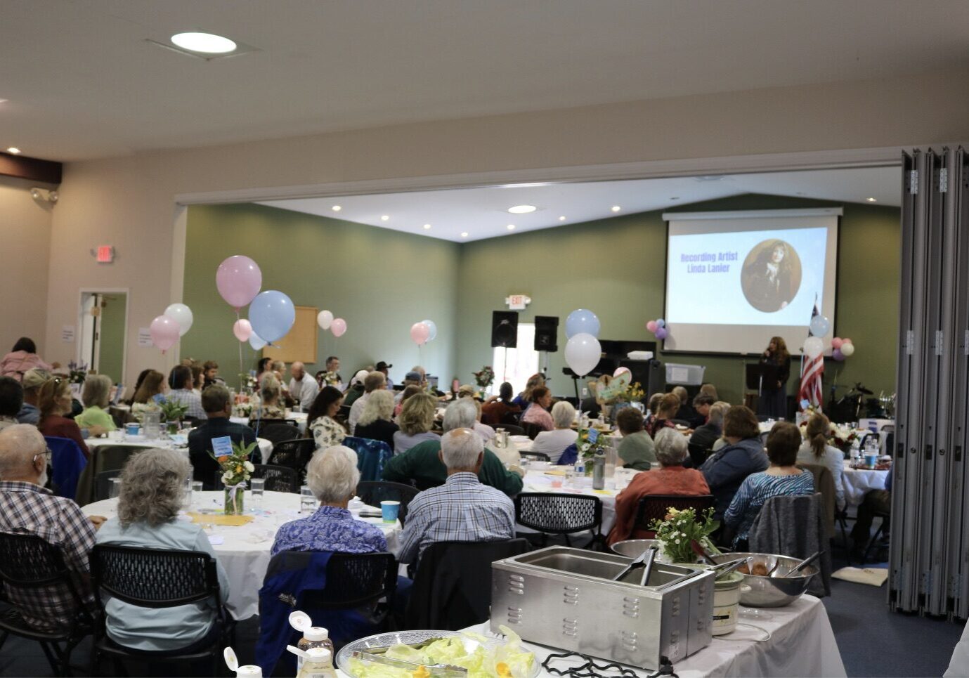 Attendees enjoy dinner while international recording artist Linda Lanier speaks during the "Celebrate Life MT" fundraiser Attendees enjoy dinner while international recording artist Linda Lanier speaks during the "Celebrate Life MT" fundraiser