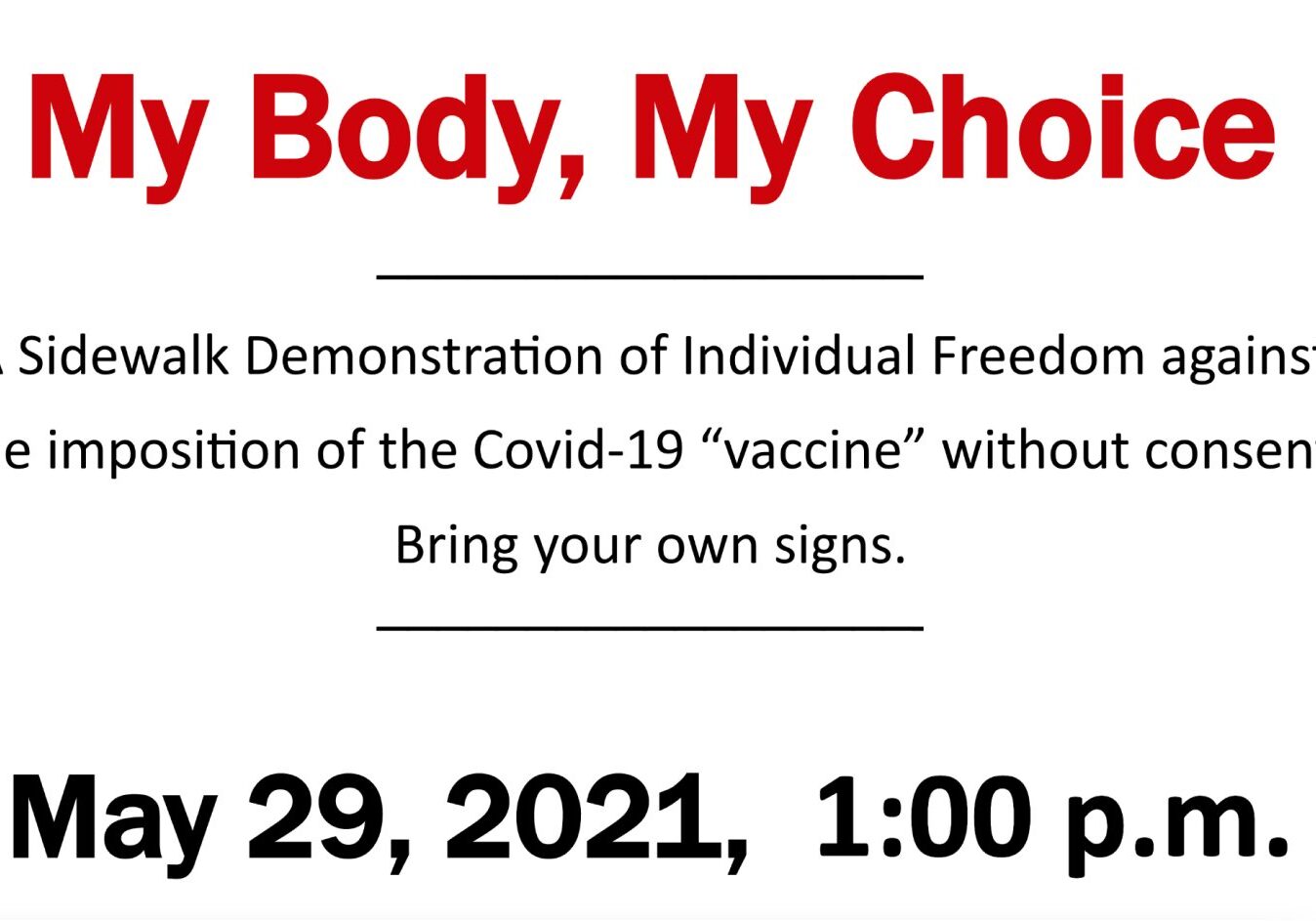 Face of Freedom, My Body, My Choice Rally.