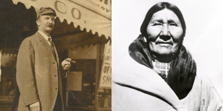 I.D. O’Donnell (left), a pioneering agricultural leader, and Pretty Shield (right), a revered Apsáalooke medicine woman, are honored in the Gallery of Outstanding Montanans