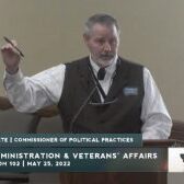 Commissioner of Political Practices Jeff Mangan provided an agency update where he said his office was coordinating with private NGOs to counter election misinformation. Commissioner of Political Practices Jeff Mangan provided an agency update where he said his office was coordinating with private NGOs to counter election misinformation.