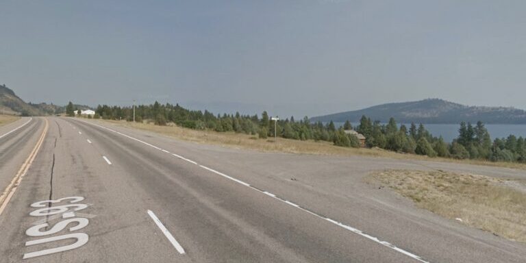 Scenic View of US Highway 93 Near Flathead Lake