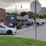 Cedar Street homeless encampment. Credit: Travis Mateer. A homeless homeless encampment on Cedar Street behind The Poverello Center in Missoula. (Travis Mateer/ZoomChron)