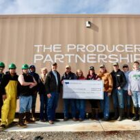 Governor Gianforte presents salary donation to Producer Partnership