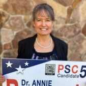 Public Service Commission District 5 Republican presumptive Primary winner, Dr. Annie Bukacek. May 10, 2022. (Facebook) Public Service Commission District 5 Republican presumptive Primary winner, Dr. Annie Bukacek. May 10, 2022. (Facebook)