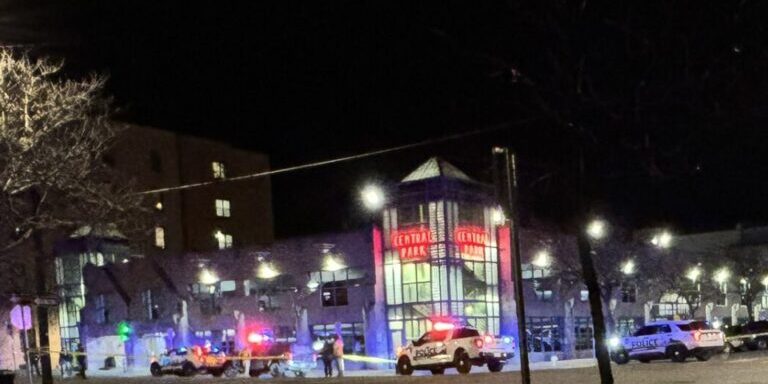 Nighttime Police Response on a City Street