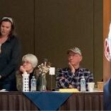 Ryan Zinke instructs Flathead Liberty Coalition member Lauralee O'Neil not to question loyalty, oath of office after questions about voting record.