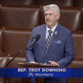 Rep. Troy Downing (R-Mont.) speaks on the House floor Monday in support of H.R. 1190 Rep. Troy Downing (R-Mont.) speaks on the House floor Monday in support of H.R. 1190
