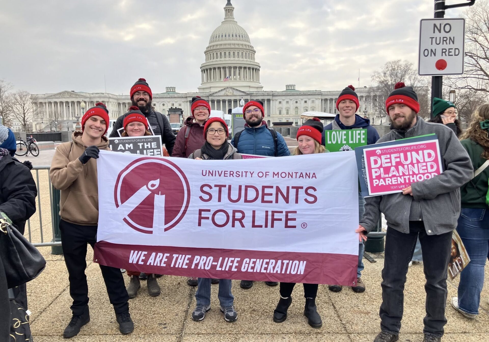 University of Montana Students for Life at 2025 March for Life University of Montana Students for Life at 2025 March for Life