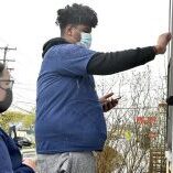 Health representatives for Massachusetts Department of Health COVID-19 Equity go door-to-door in Farmingham. Health representatives for Massachusetts Department of Health COVID-19 Equity go door-to-door in Farmingham.