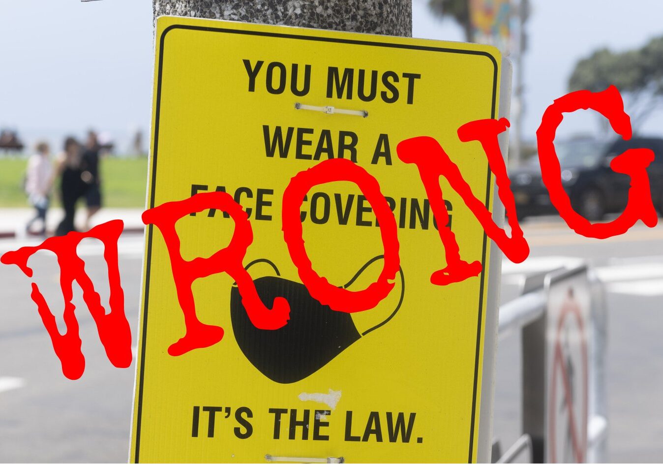 If you are asked to wear a face covering in a public place, refuse.