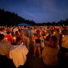 Candlelight vigil for Charlie Kirk