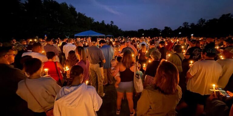Candlelight vigil for Charlie Kirk
