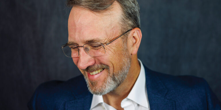 Candid Portrait of a Smiling Businessman