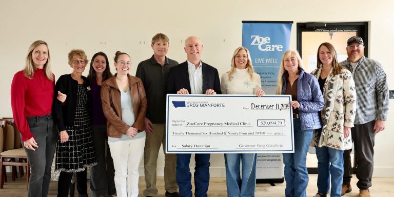 Governor Gianforte Grants Salary Donation to ZoeCare Clinic